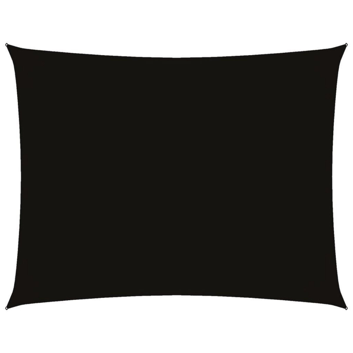 VIDAXL Voile de parasol Tissu Oxford rectangulaire 4x6 m noir