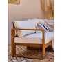 Voir la diapositive 4 : BOCARNEA Salon de jardin d'angle modulable - Bois d'acacia - 6 personnes - LEVATA DINING - Blanc cassé + Housse