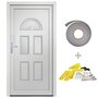Voir la diapositive 2 : VIDAXL Porte d'entree blanc 88x208 cm PVC