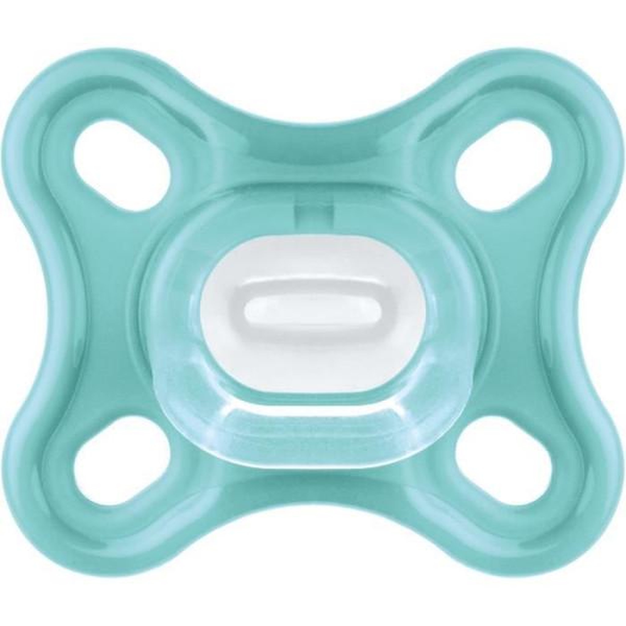 Voir la diapositive 3 : MAM Sucette Physiologique MAM - Lot de 2 - Silicone Souple et Doux - Bleu/Vert