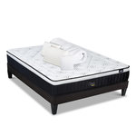 BELLECOUR BELLECOUR LITERIE | Pack Prêt à dormir CELESTIN 2.0 | Matelas Mémoire de forme + Sommier + Accessoires. Coloris disponibles : Blanc