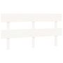 Voir la diapositive 2 : VIDAXL Tete de lit Blanc 164x3x81 cm Bois massif de pin