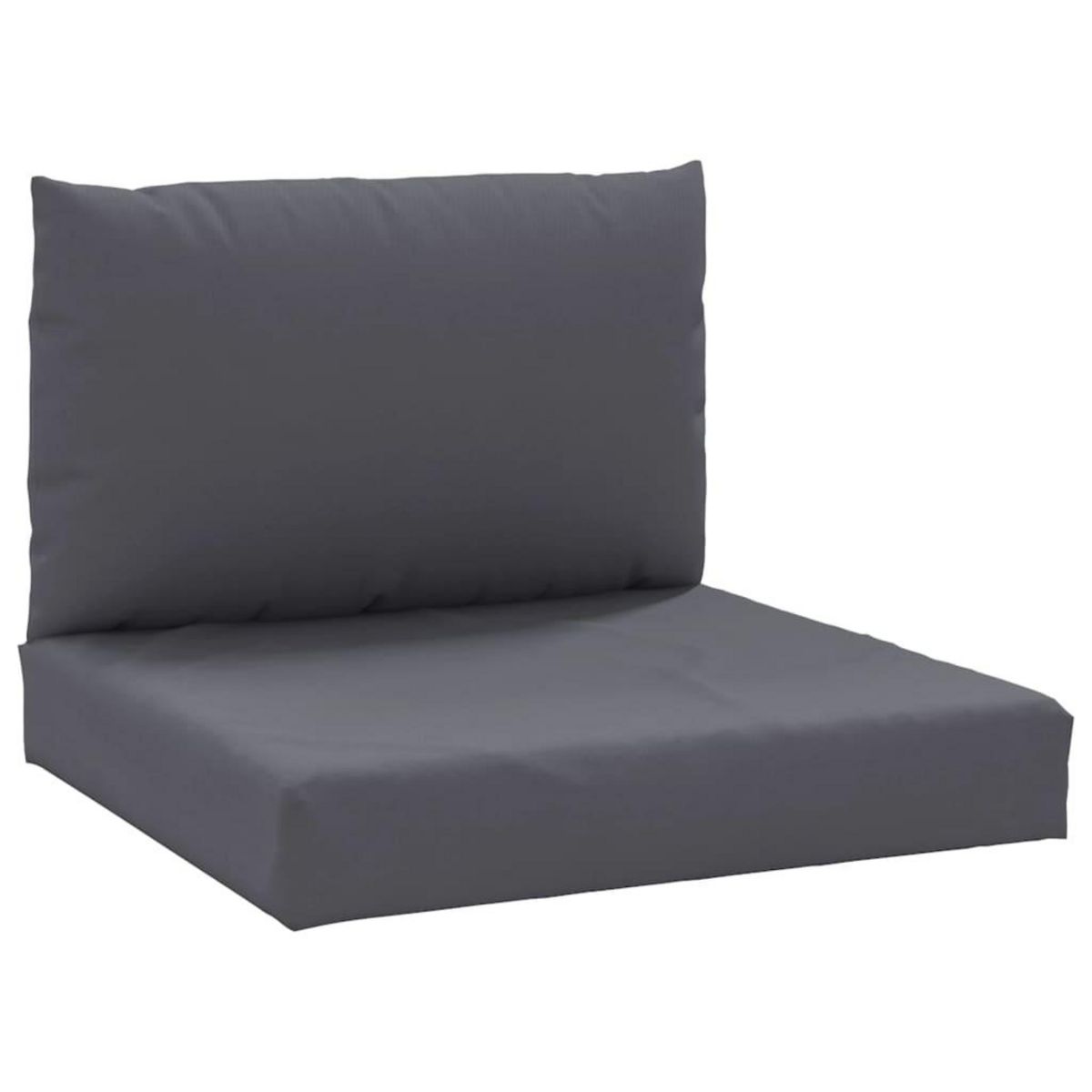 VIDAXL Coussins de palette lot de 2 anthracite tissu oxford