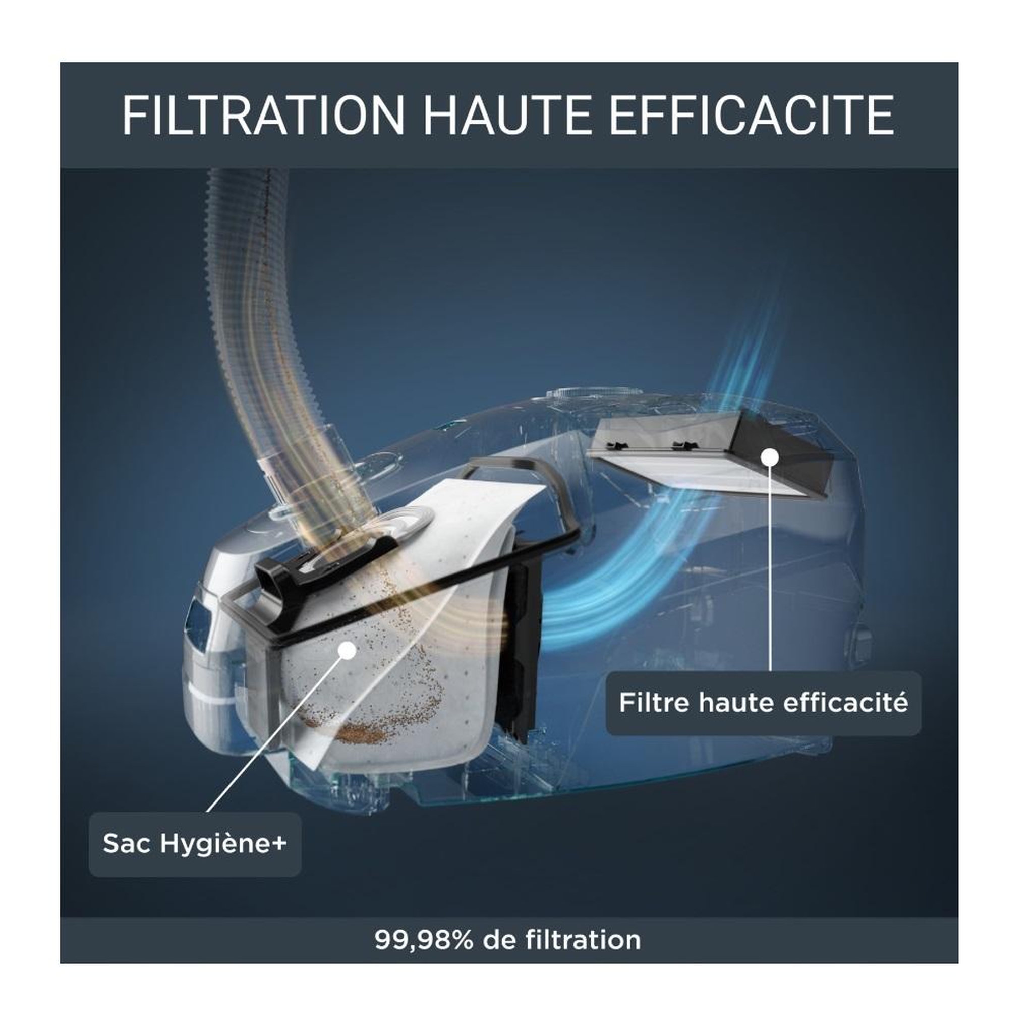 Voir la diapositive 5 : ROWENTA Aspirateur traineau 750w 75db noir/bordeaux - RO4933EA