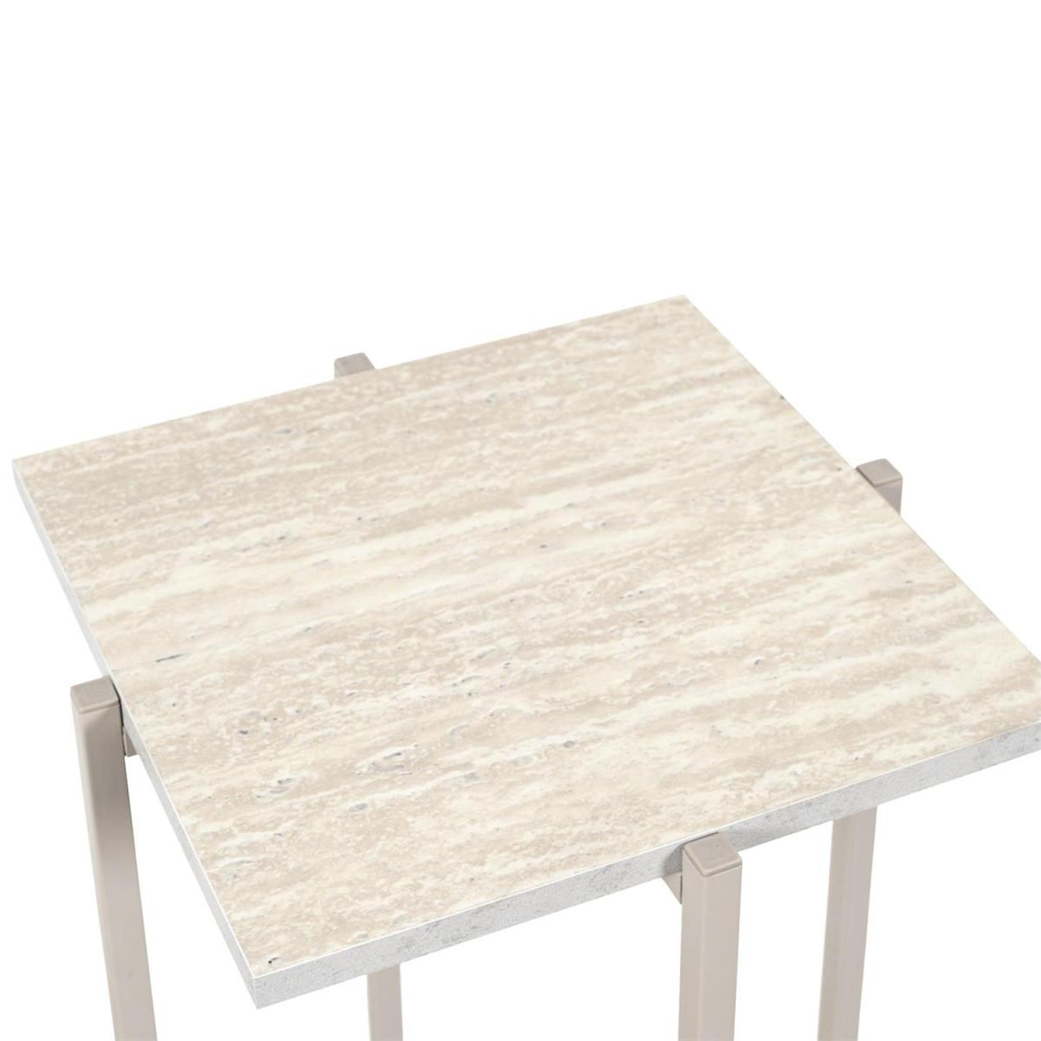 Voir la diapositive 3 : The Home Deco Factory Lot de 2 sellettes gigognes  terra nova  80cm beige