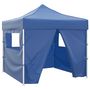 Voir la diapositive 3 : VIDAXL Tente pliable avec 4 parois Bleu 3 x 3 m