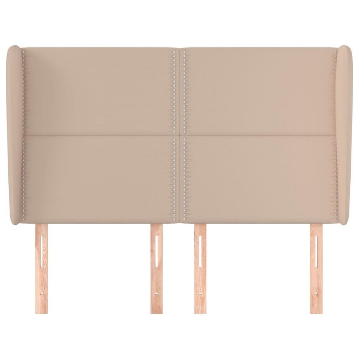 VIDAXL Tete de lit avec oreilles Cappuccino 147x23x118/128 cm