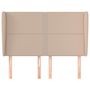 Voir la diapositive 3 : VIDAXL Tete de lit avec oreilles Cappuccino 147x23x118/128 cm