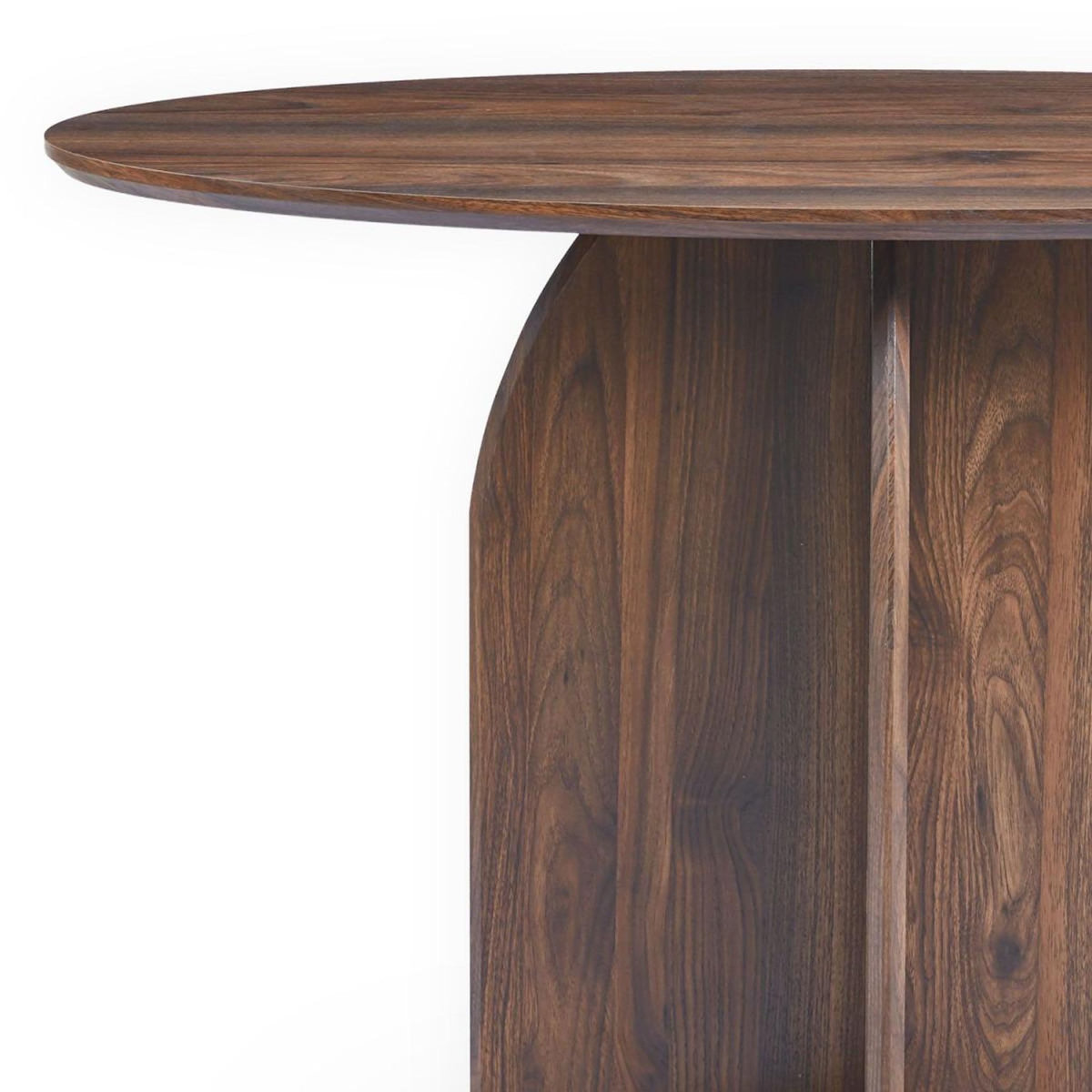 Paris Prix Console Design Ovale  Catrina  120cm Marron Foncé