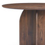 Voir la diapositive 3 : Paris Prix Console Design Ovale  Catrina  120cm Marron Foncé