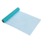 Paris Prix Chemin de Table Jetable  Effet Maille  30cmx5m Bleu