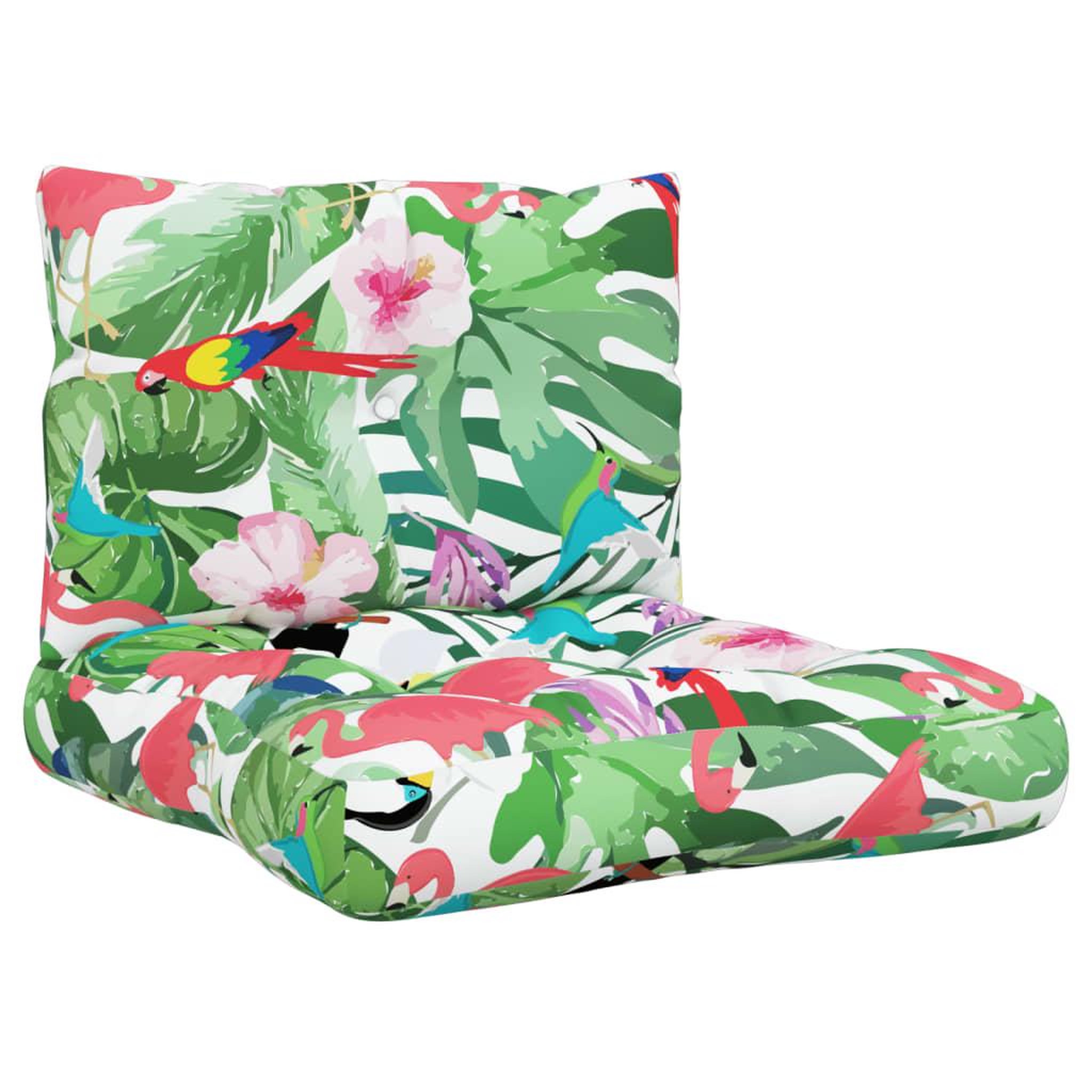 Voir la diapositive 2 : VIDAXL Coussins de palette lot de 2 multicolore tissu Oxford