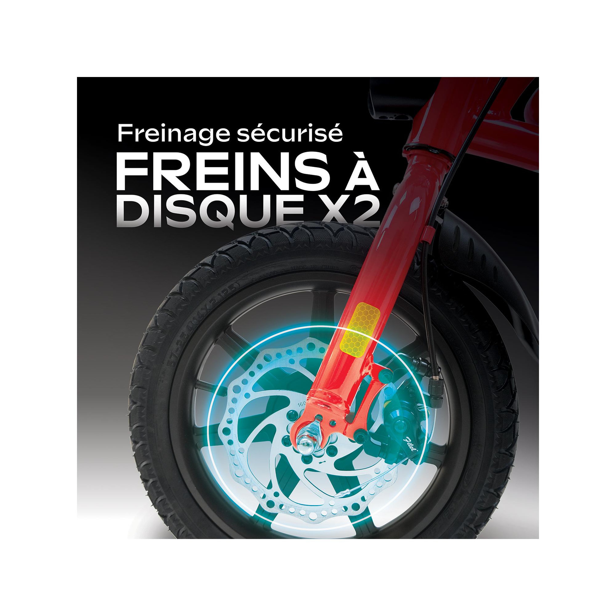 Voir la diapositive 2 : URBANGLIDE Draisienne électrique adulte e-bike 140 - autonomie jusqu'a 18 km - pneu 14  gonflable - batterie 42v/5.2ah - poids 15kg