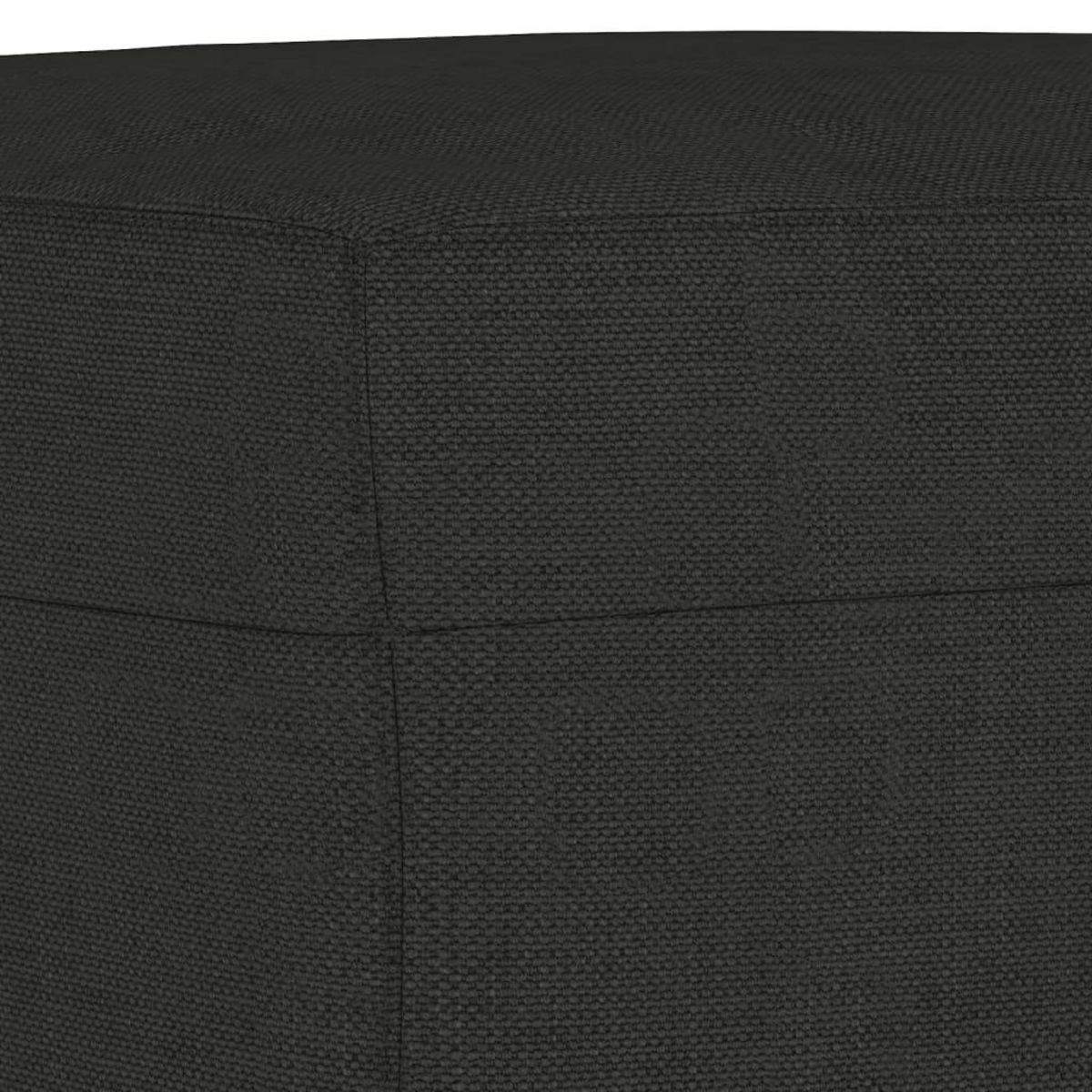 VIDAXL Banc Noir 70x35x41 cm Tissu