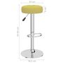 Voir la diapositive 6 : VIDAXL Tabourets de bar lot de 2 vert tissu