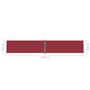 Voir la diapositive 6 : VIDAXL Auvent lateral retractable Rouge 220x1200 cm