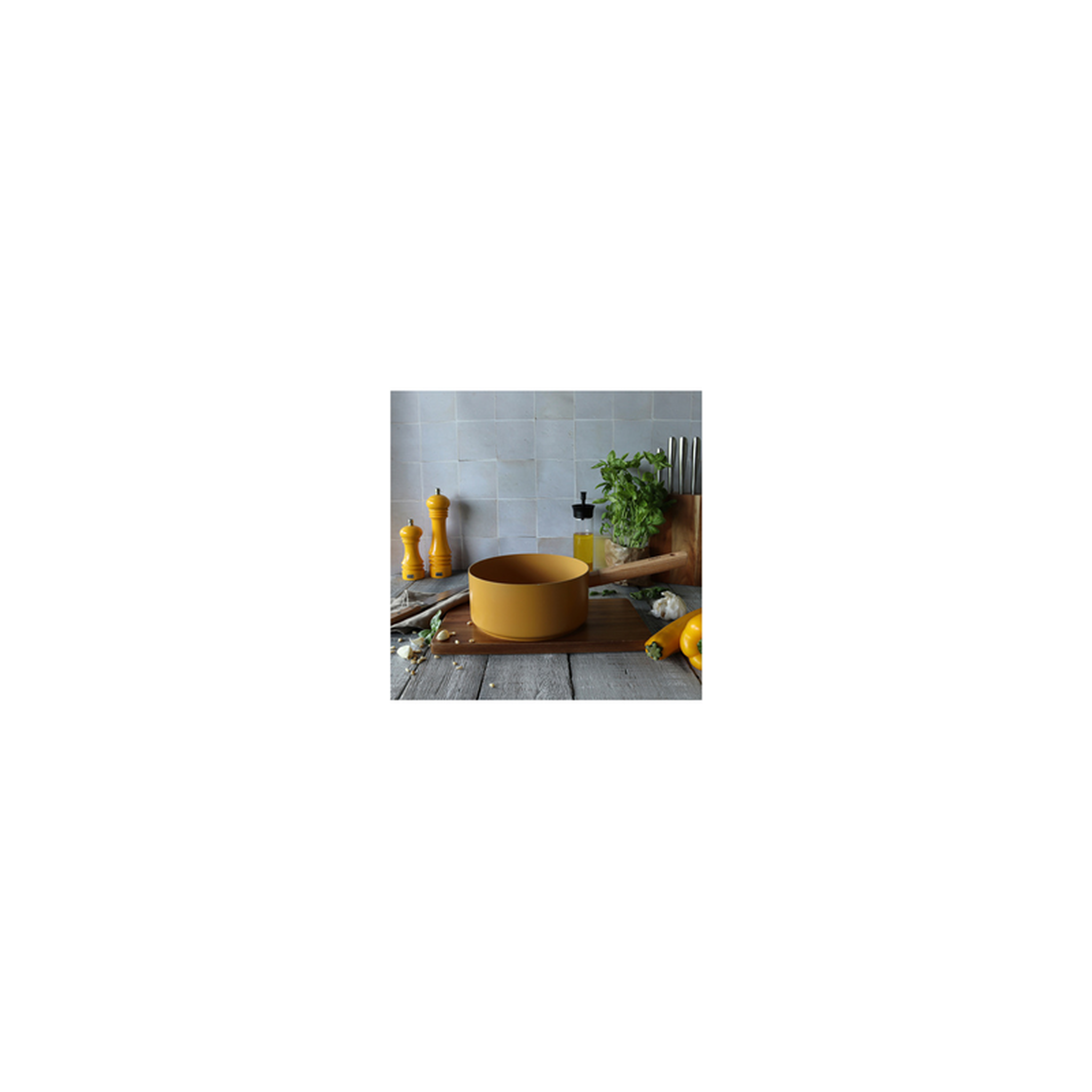 Voir la diapositive 3 : OGO LIVING Casserole aluminium 20cm jaune - 7930272