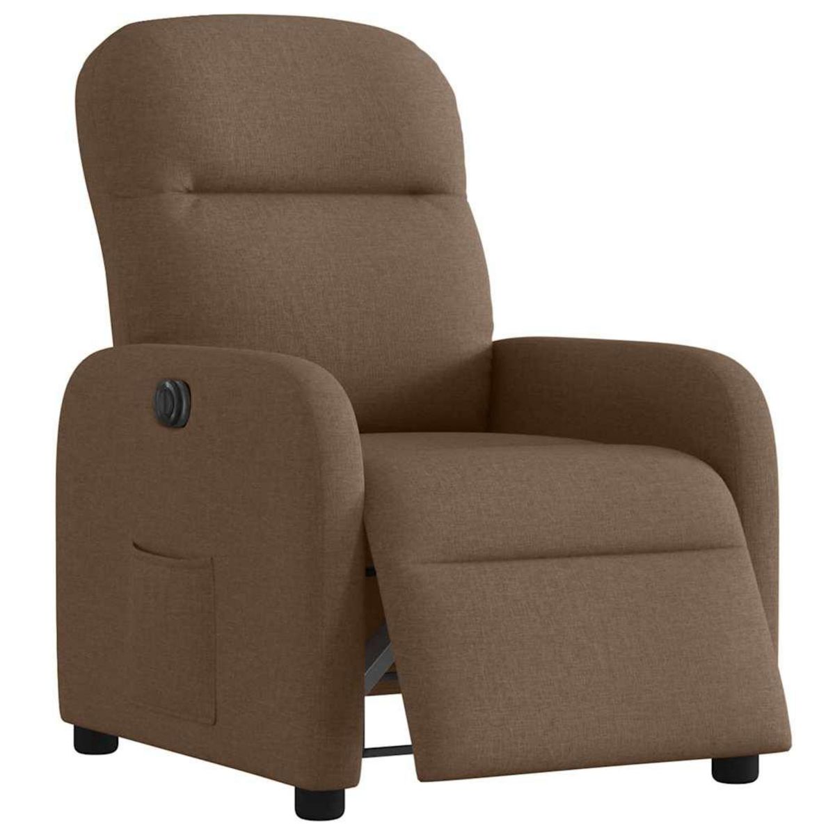 VIDAXL Fauteuil inclinable electrique Marron Tissu