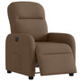 Voir la diapositive 3 : VIDAXL Fauteuil inclinable electrique Marron Tissu