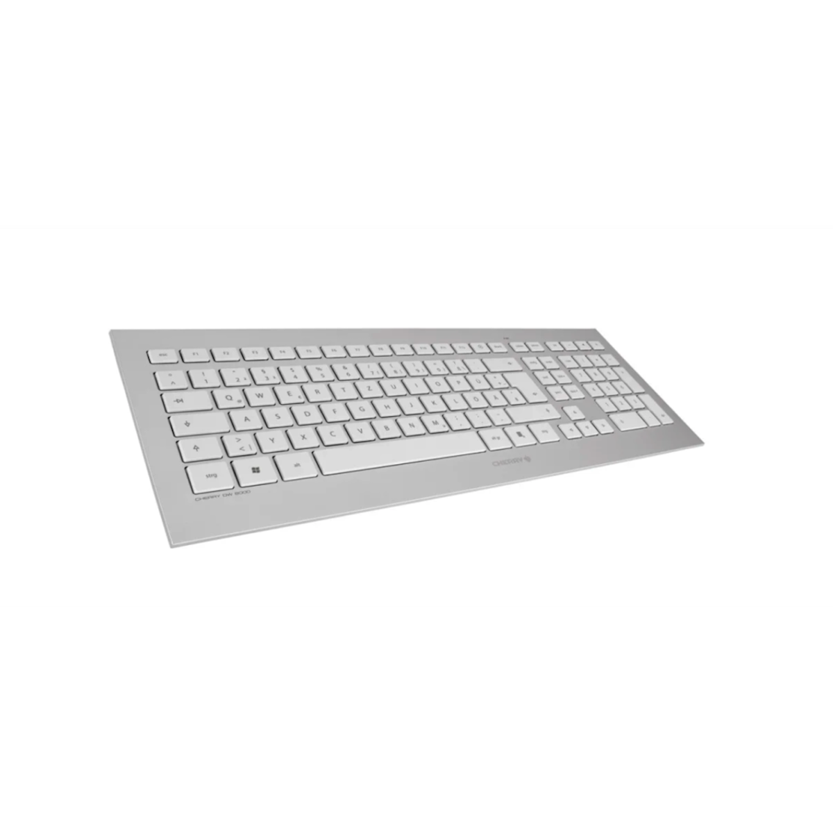 Cherry CHERRY DW 8000 - Ensemble clavier et souris - sans fil - RF, 2.4 GHz - Français - blanc, argent