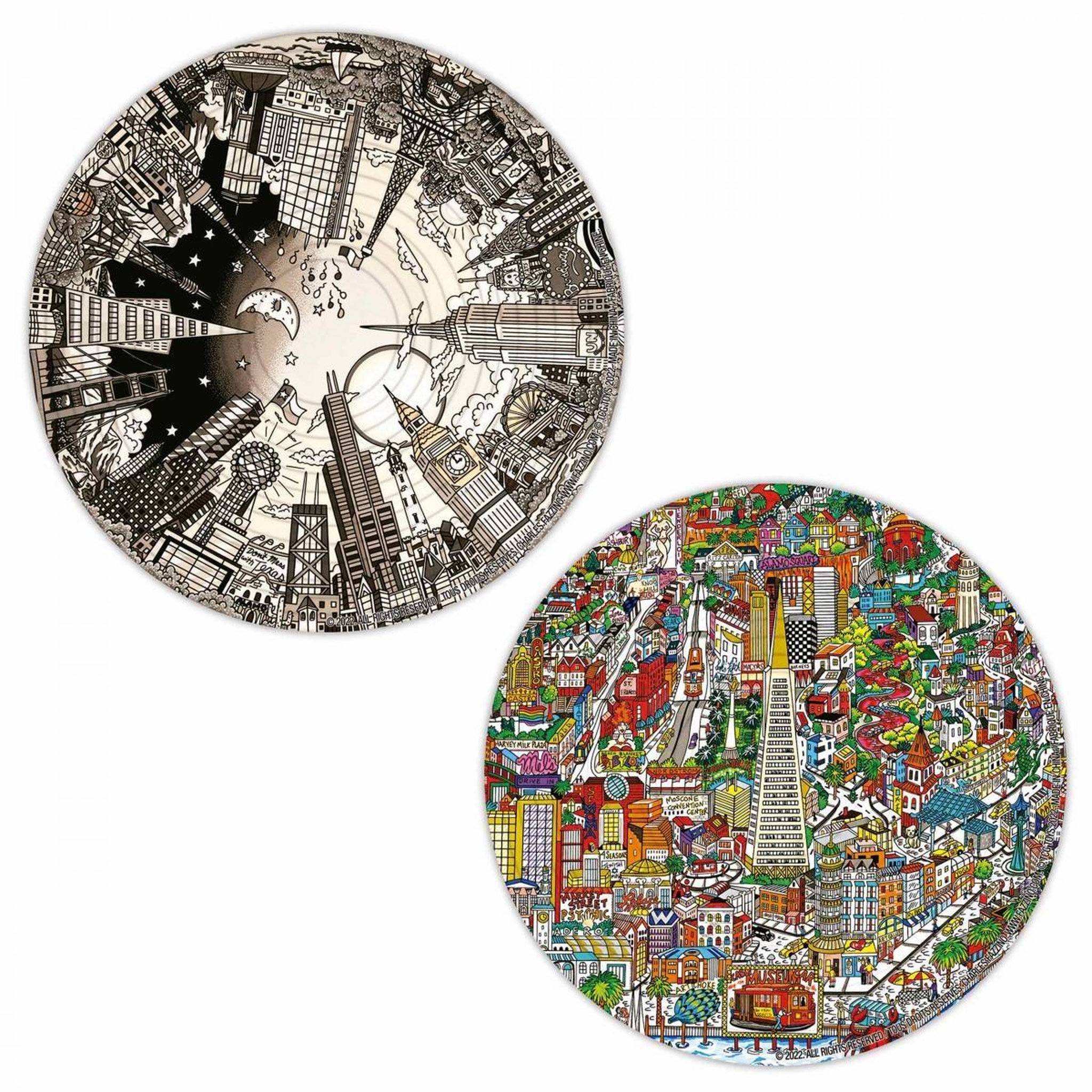 Voir la diapositive 2 : EDUCA Round 3d puzzle charles fazzino