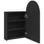 Voir la diapositive 5 : VIDAXL Armoire de bain a miroir avec LED arquee noir 42x13x70 cm