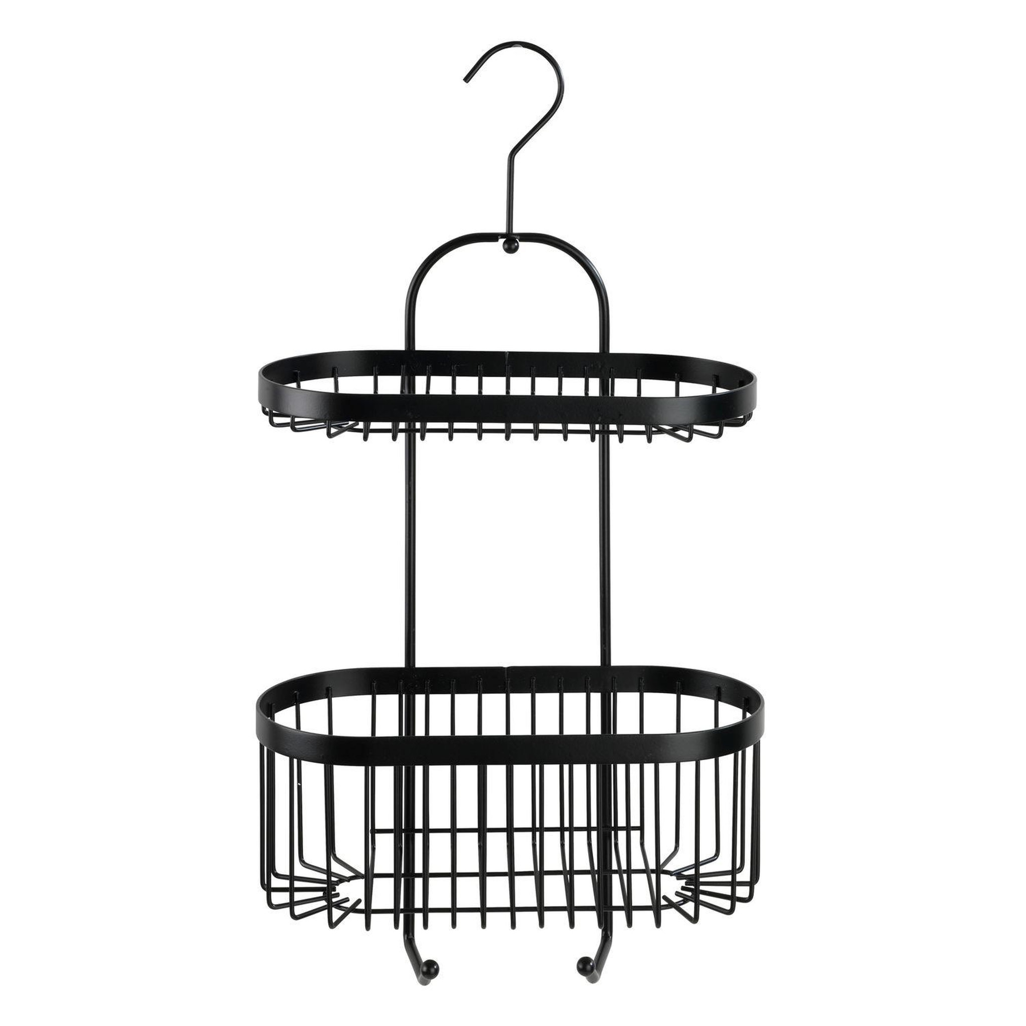 Voir la diapositive 3 : Wenko Etagère de douche à suspendre indus classic - l. 26 x h. 47 cm - noir