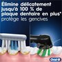 Voir la diapositive 2 : ORAL B Brosse à dents électrique Pro 1 Bleue Cross Action + 1 brossette