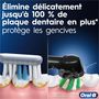 Voir la diapositive 2 : ORAL B Brosse à dents électrique Pro 1 Bleue Cross Action + 1 brossette