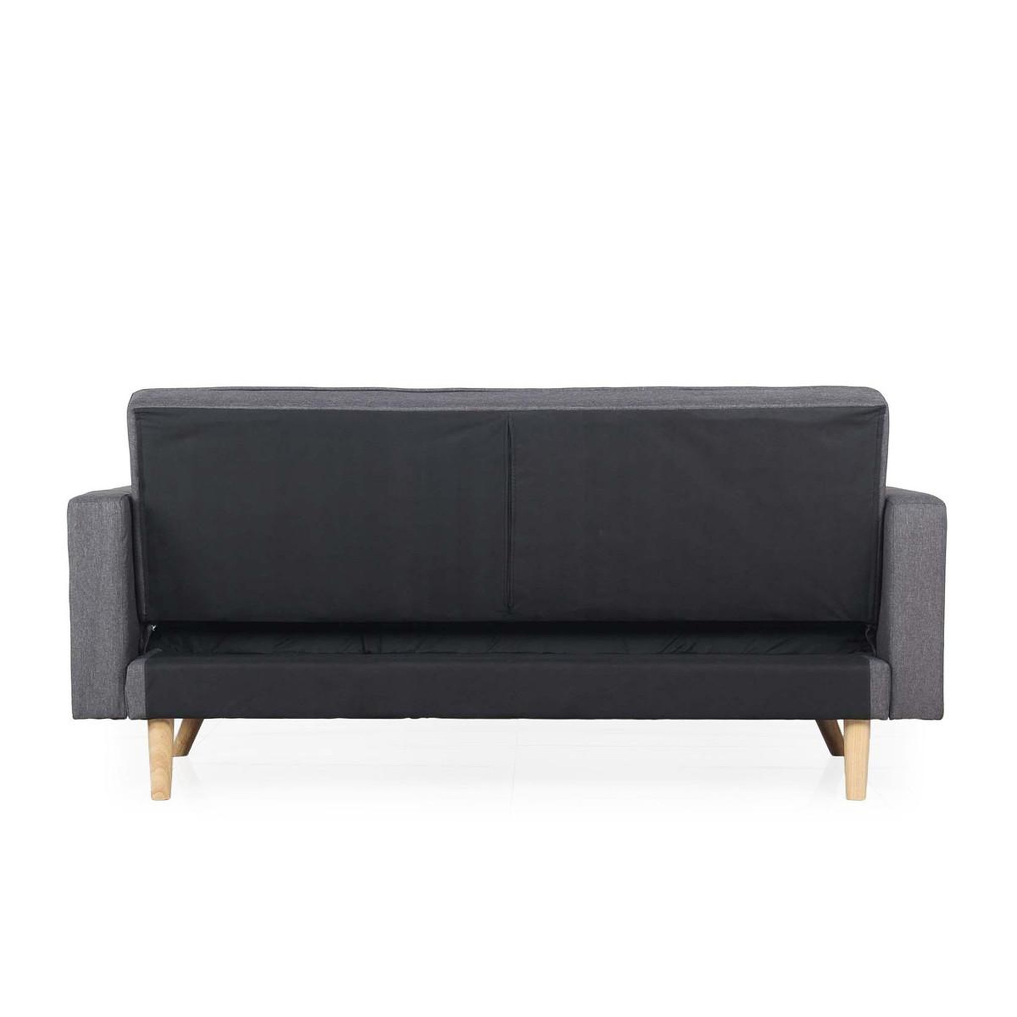 Voir la diapositive 2 : Paris Prix Canapé convertible 3 places scandinave  navya  gris foncé