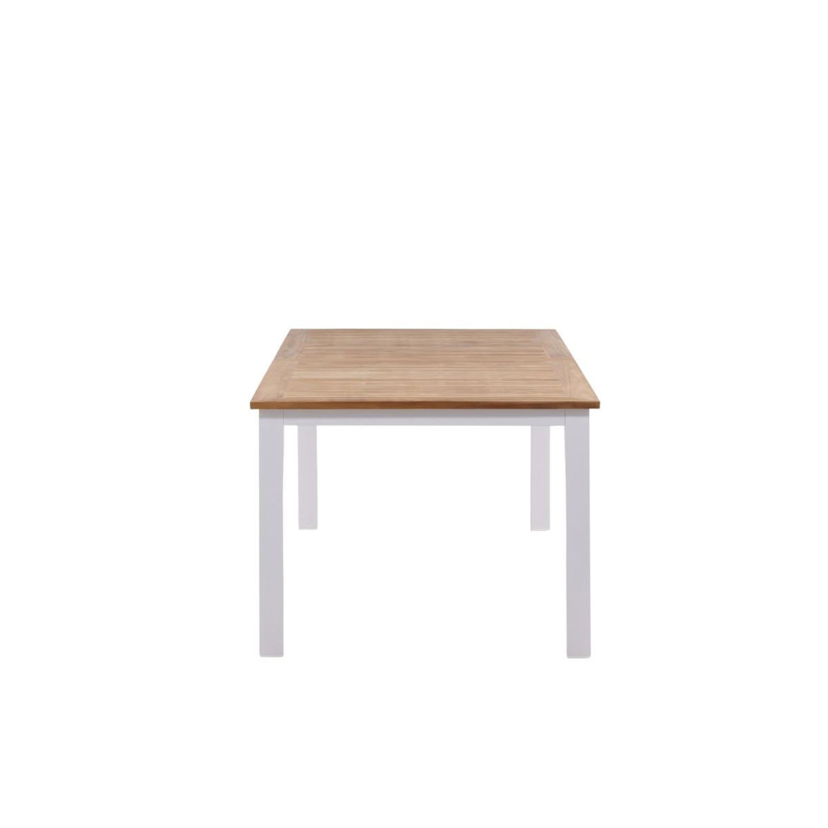 Paris Prix Table de Jardin Extensible  Panama  224-324cm Naturel & Blanc
