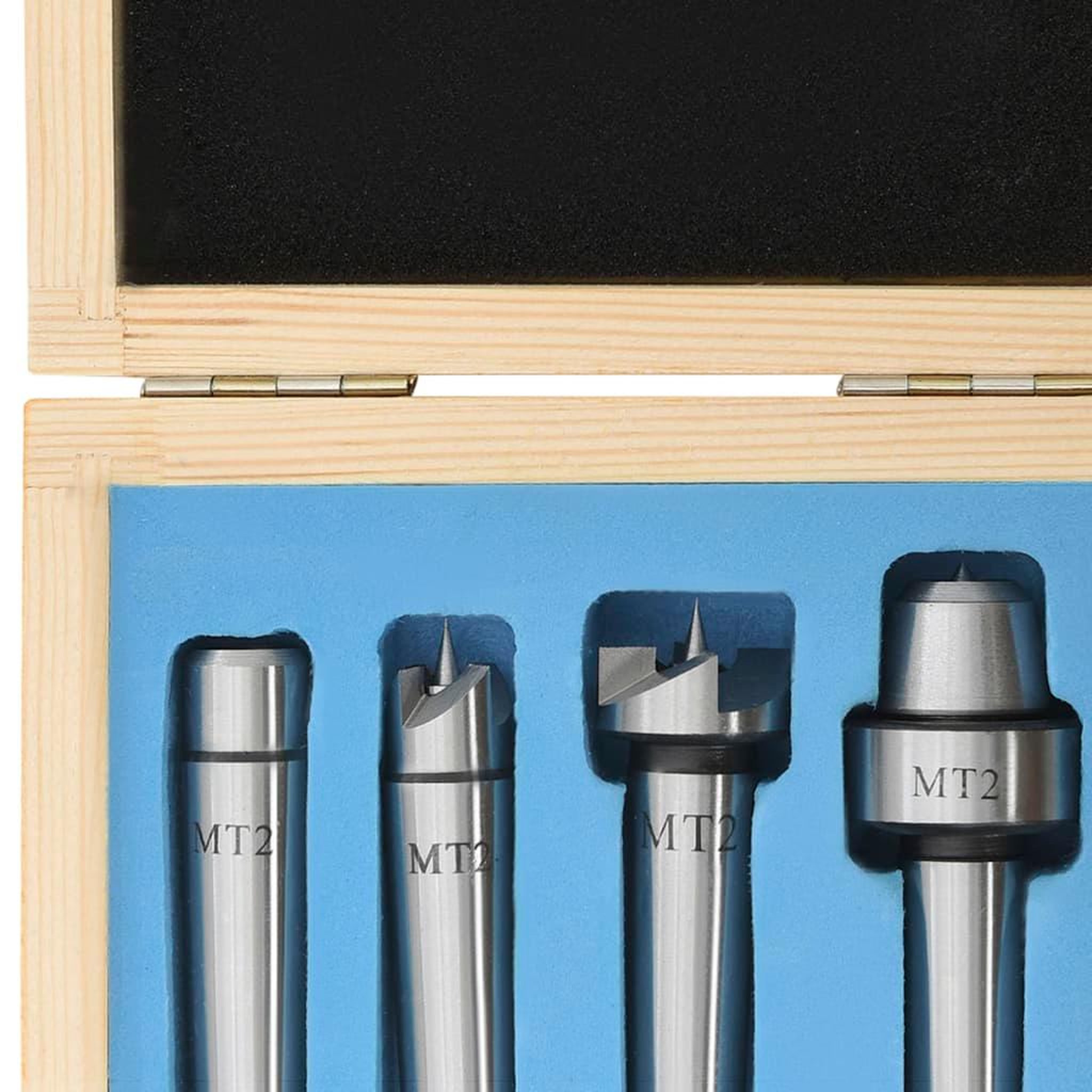 Voir la diapositive 5 : VIDAXL Centres de tour a bois 4 pcs MT2 Acier