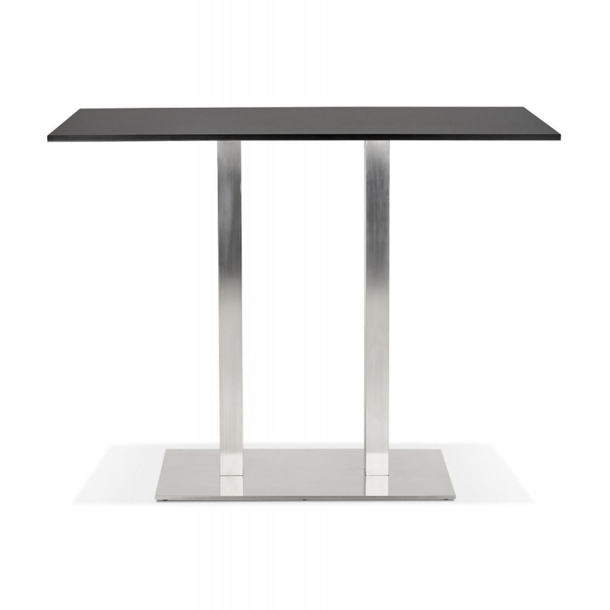 Voir la diapositive 2 : Paris Prix Table haute mange-debout  pansy  160cm noir & argent