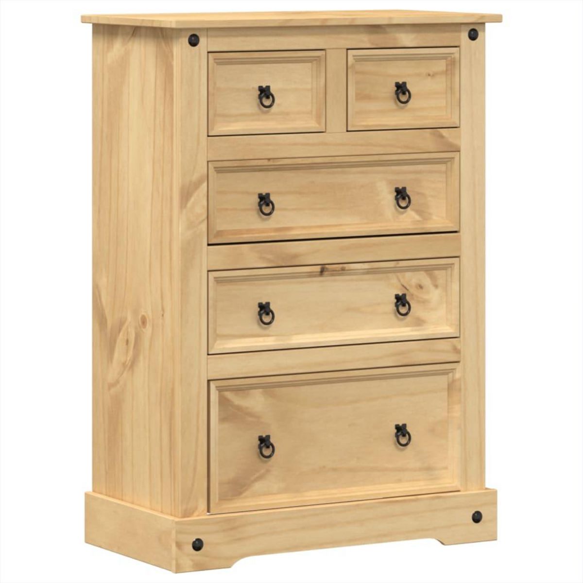 VIDAXL Commode  80x43x114 cm bois massif de pin
