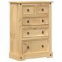Voir la diapositive 2 : VIDAXL Commode  80x43x114 cm bois massif de pin