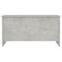 Voir la diapositive 4 : VIDAXL Table basse gris beton 102x55,5x52,5 cm bois d'ingenierie