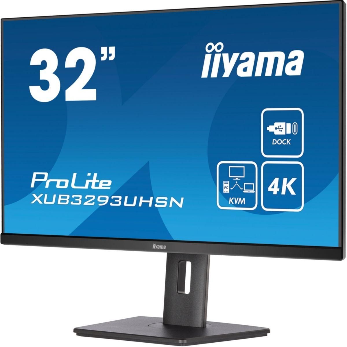 Iiyama Ecran PC 4K PROLITE XUB3293UHSN-B5 32'' Plat IPS