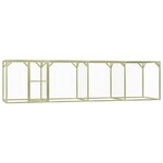 VIDAXL Poulailler 1,5x6x1,5 m Pinede impregnee