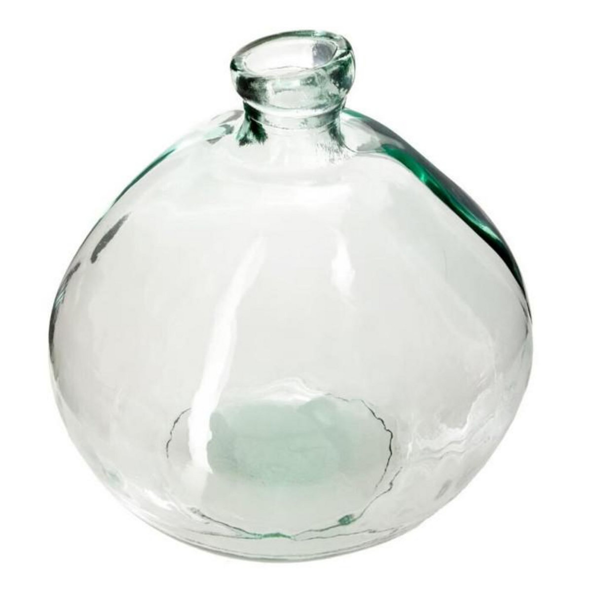 ATMOSPHERA Vase Rond en Verre Recyclé  Ballon  22cm Transparent