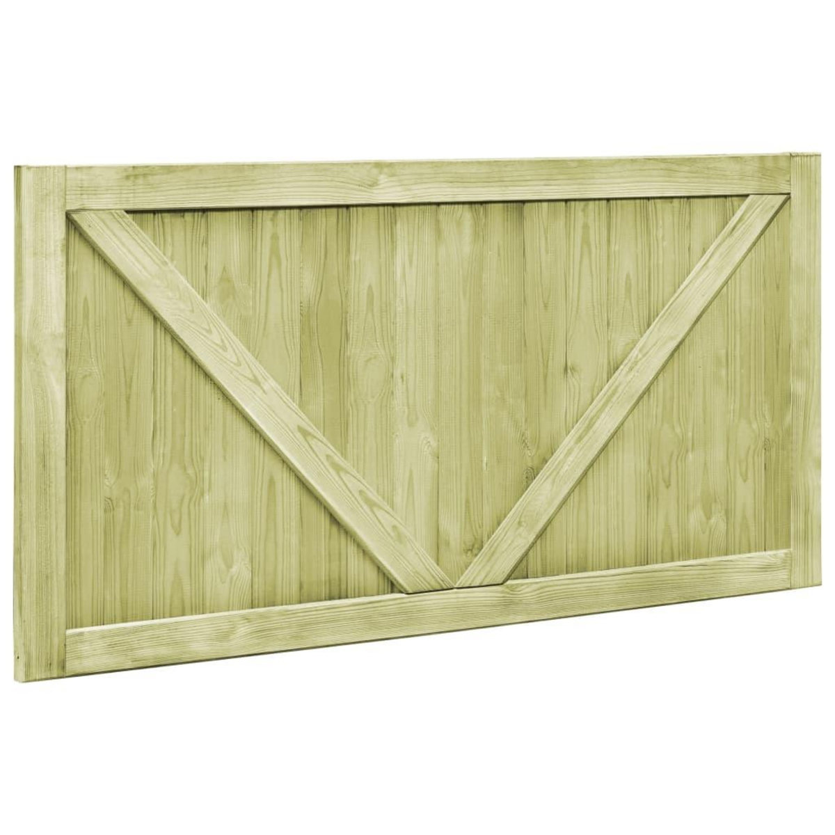 VIDAXL Portillons de jardin 2 pcs Bois de pin impregne 300x75 cm