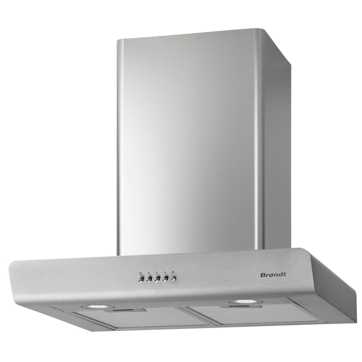 BRANDT Hotte décorative murale 60cm 642m3/h inox - bhb6602x