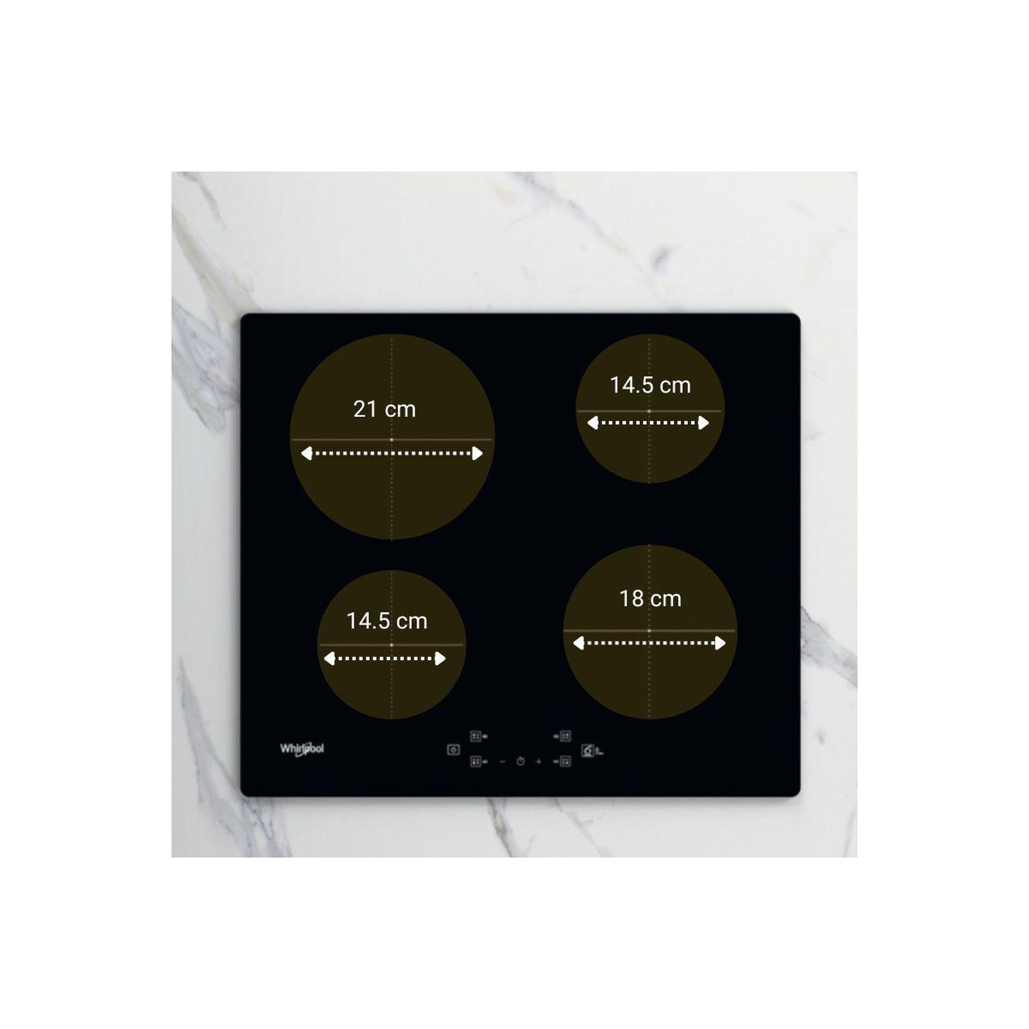 Voir la diapositive 5 : Whirlpool Plaque induction WSQ5560NEBM  Matt Protect