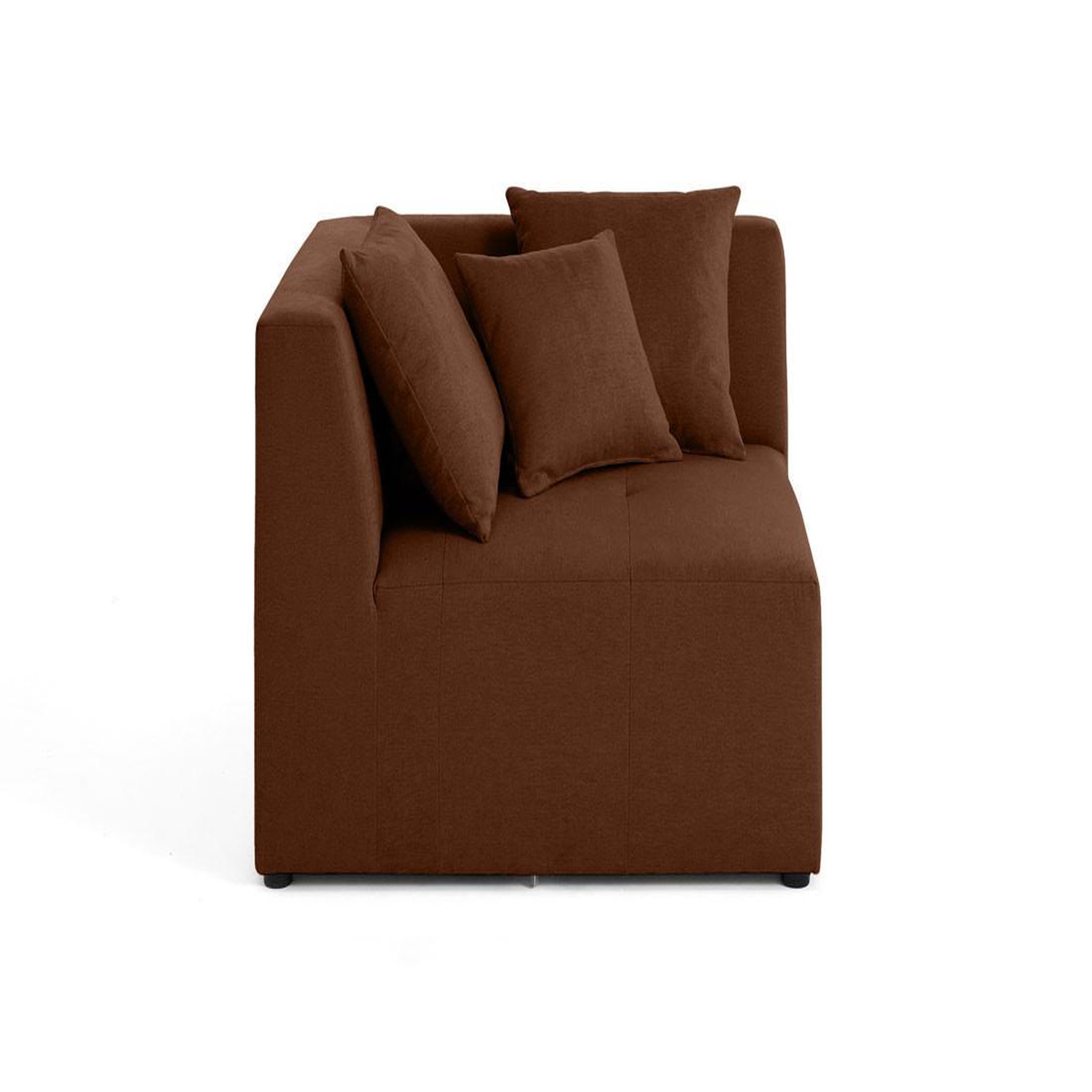 Voir la diapositive 1 : BEST MOBILIER Amalfi - module d'angle réversible - en tissu