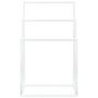Voir la diapositive 3 : VIDAXL Porte-serviettes sur pied Blanc 48x24x79 cm Fer
