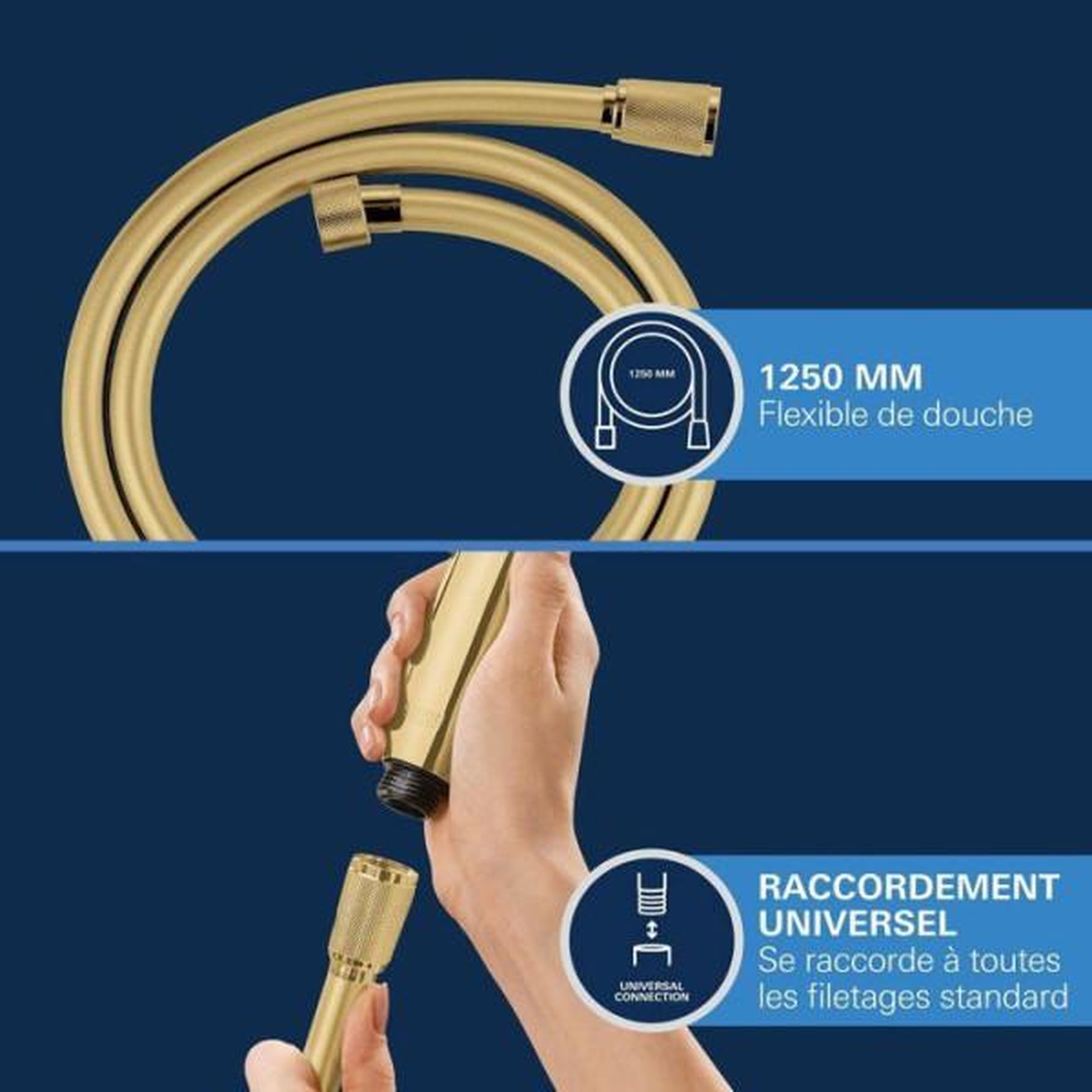 Voir la diapositive 5 : Grohe Flexible de douche - GROHE - Silverflex TwistStop