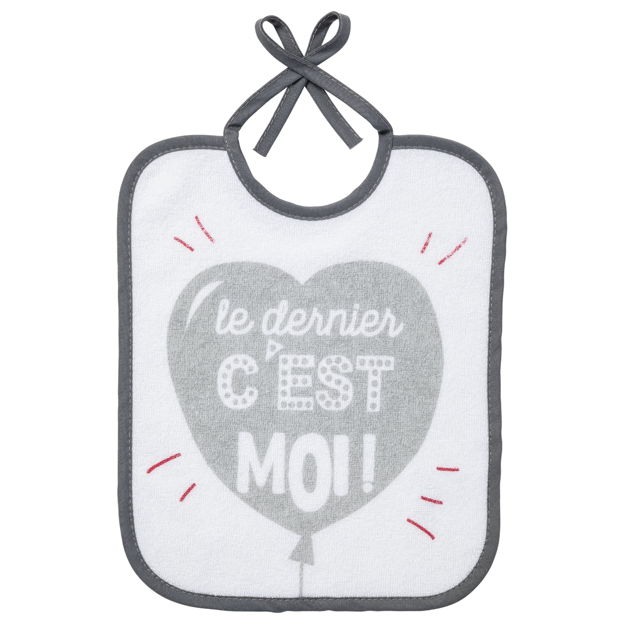 Voir la diapositive 6 : Babycalin Lot de 5 bavoirs message famille 