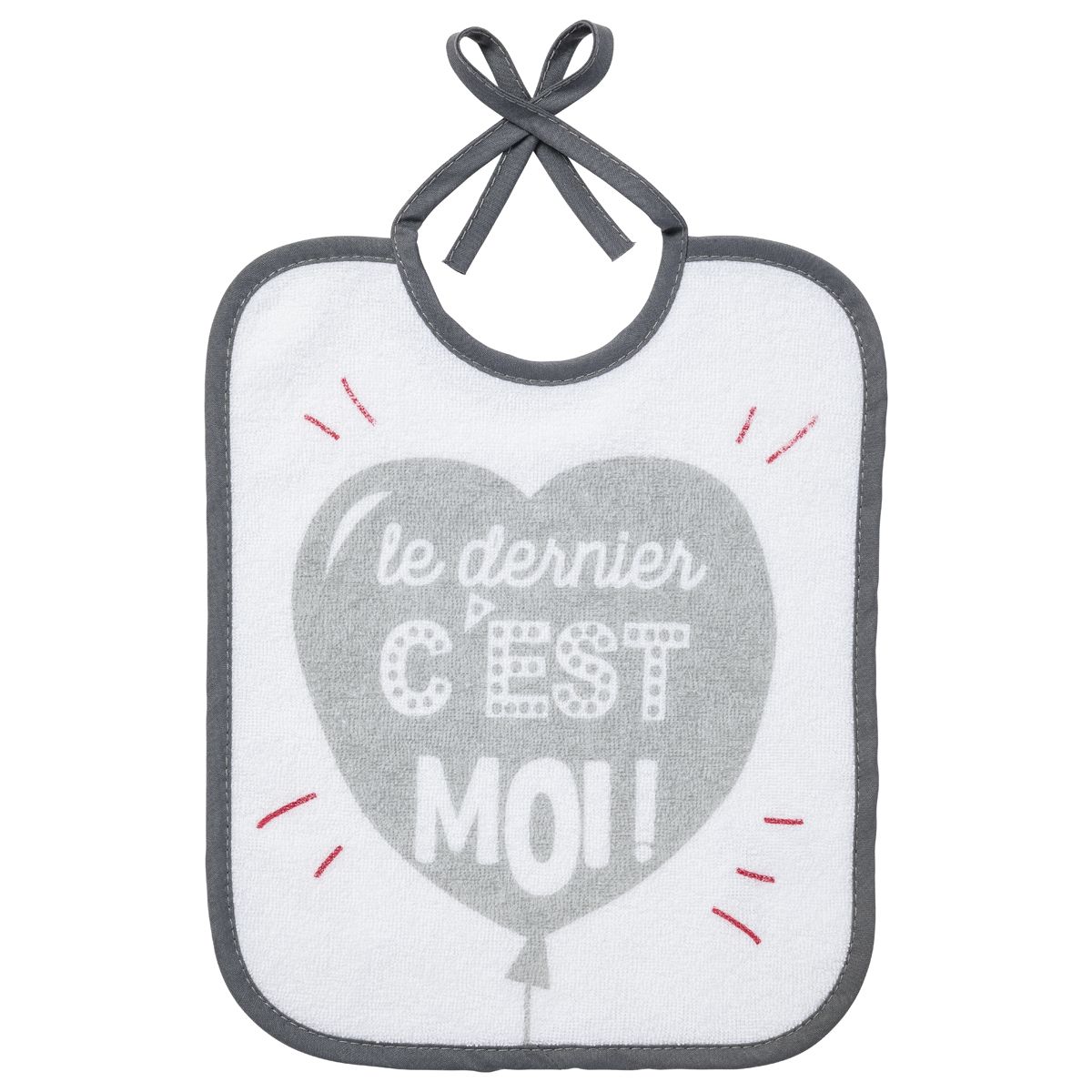 Babycalin Lot de 5 bavoirs message famille 