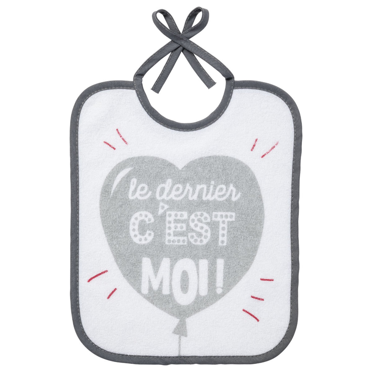 Babycalin Lot de 5 bavoirs message famille 