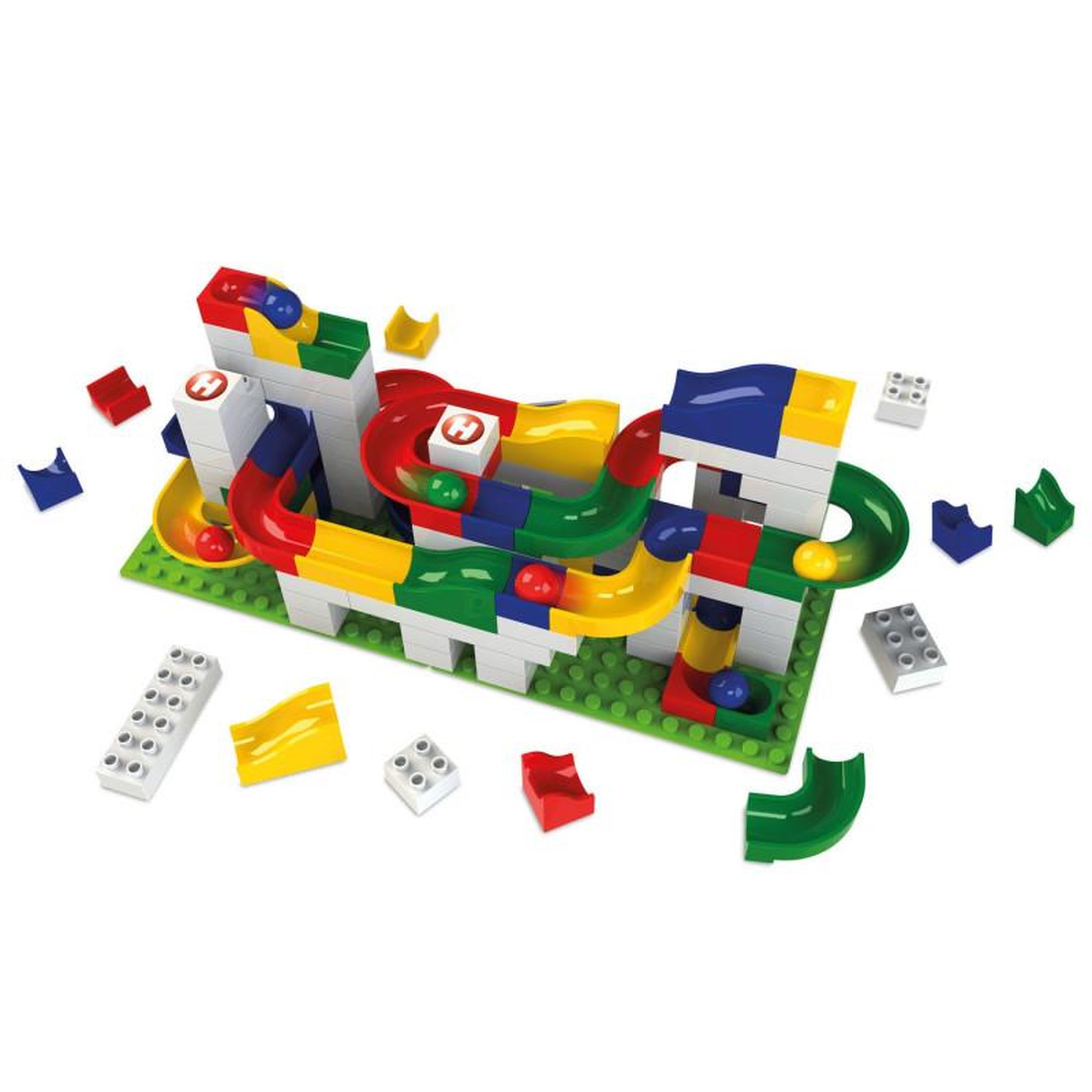 Voir la diapositive 3 : HUBELINO Hubelino Knikkerbaan Basic set, 123dlg.