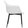Voir la diapositive 5 : VIDAXL Chaises a manger lot de 2 blanc PP